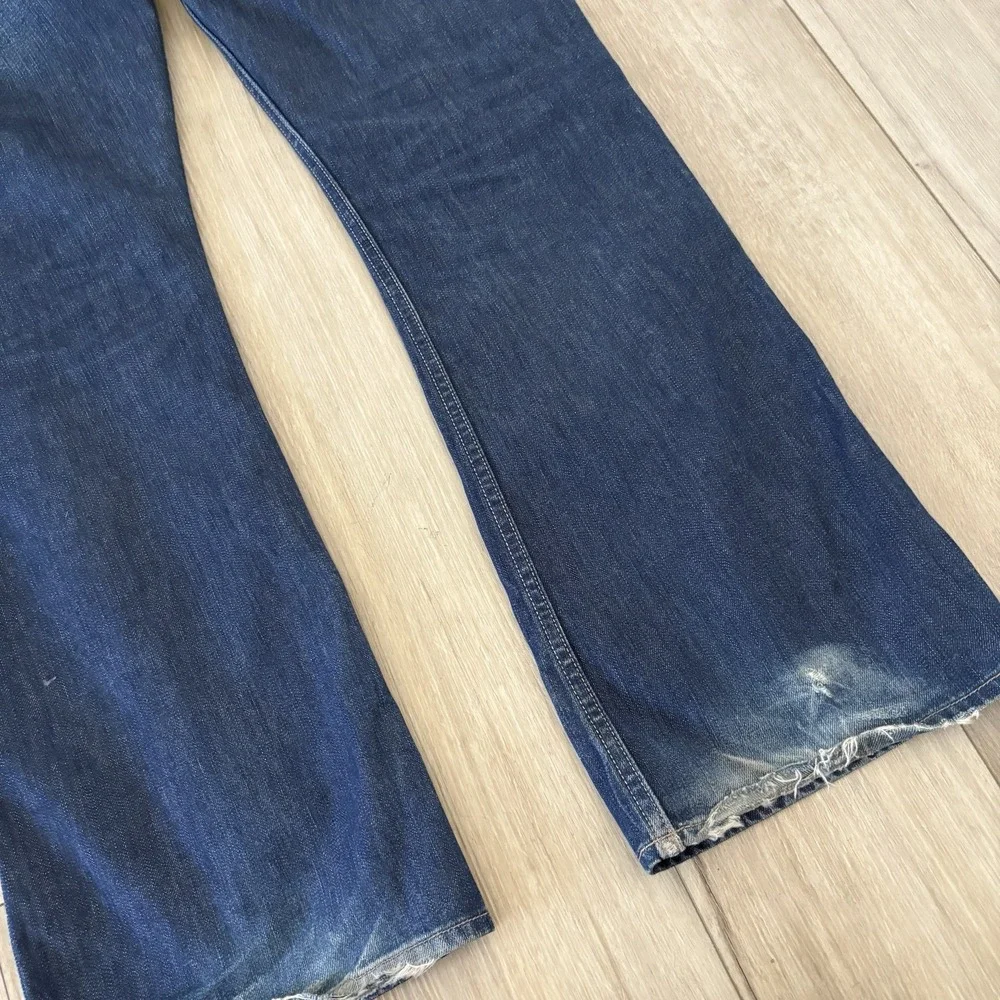 Polo Ralph Lauren Men's Dark Wash Blue Denim Jeans 36 Straight Mid Rise